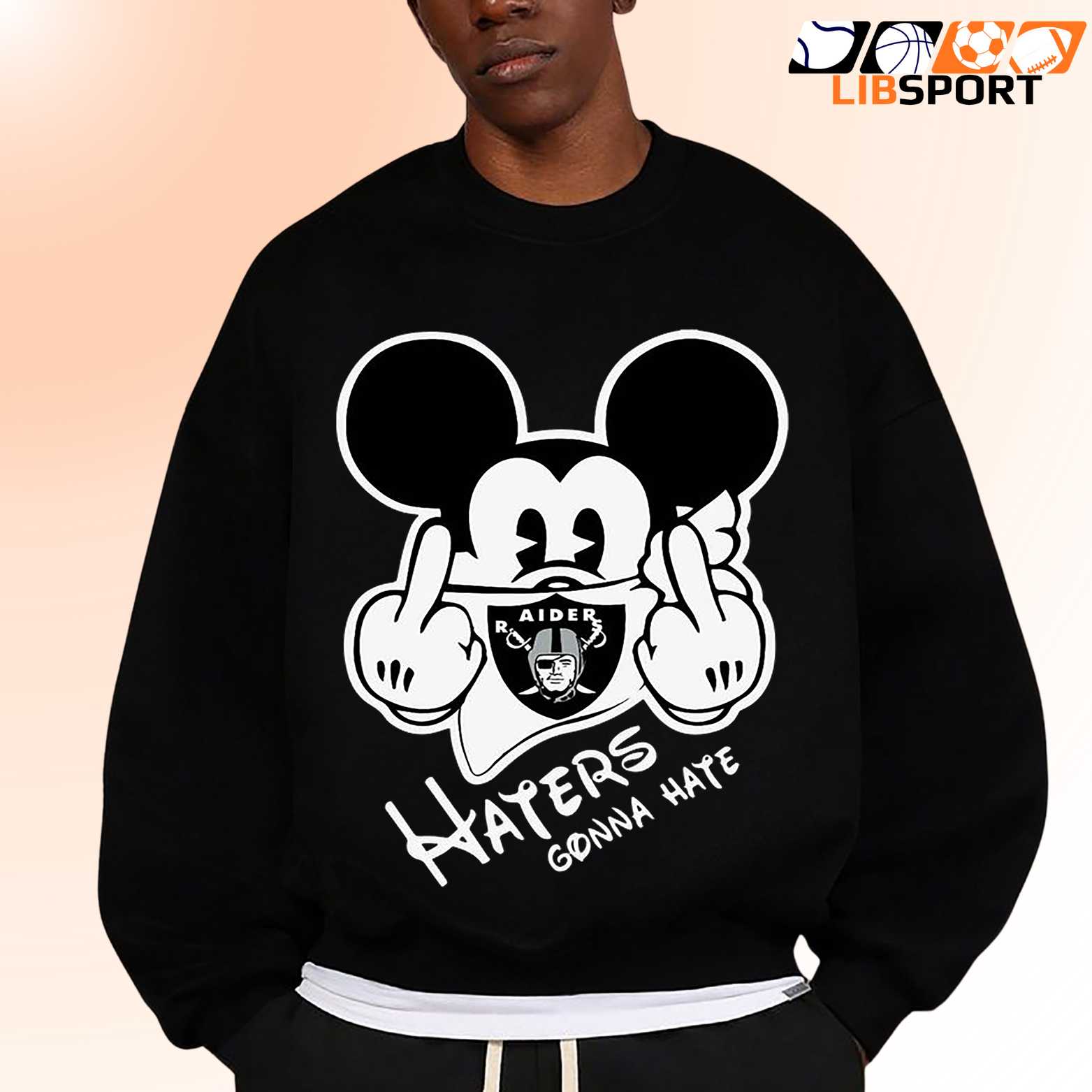 Mickey Las Vegas Raiders T Shirt, Haters Gonna Hate Tee, Unisex Shirt